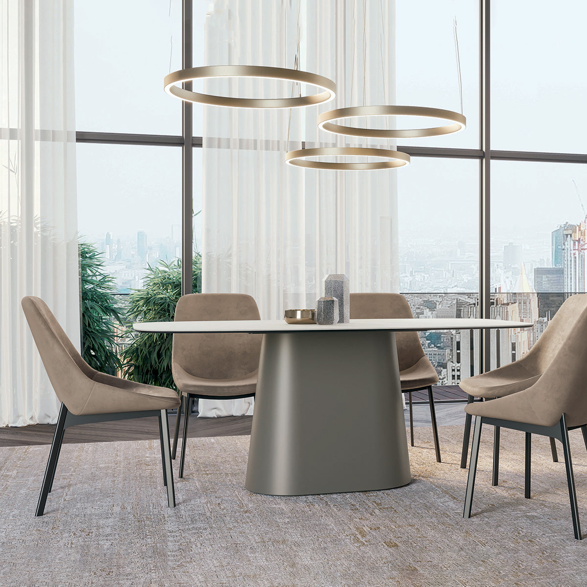 Koniko Fixed Dining Table – Dall'Agnese | Italian Craftsmanship & Modern Design