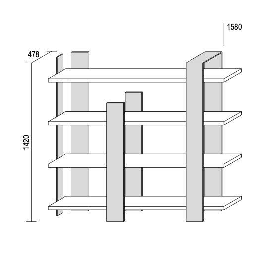 Kyoto Bookcase by Dall'Agnese
