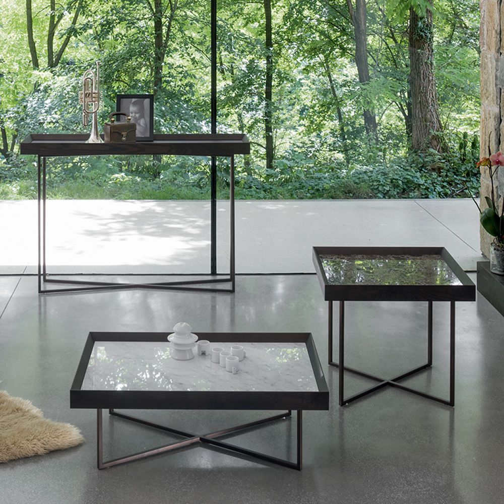 Slash open console side table by Dall'Agnese