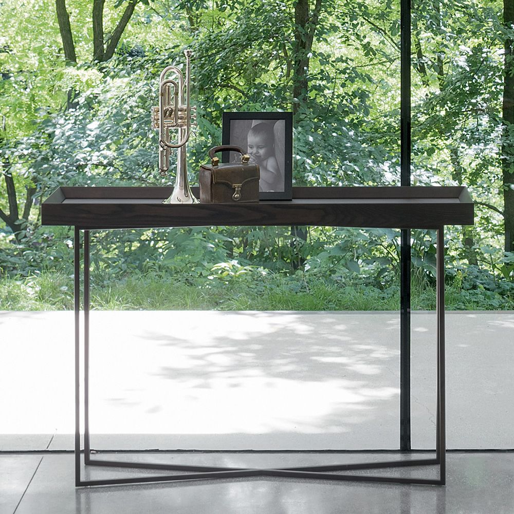 Slash open console side table by Dall'Agnese