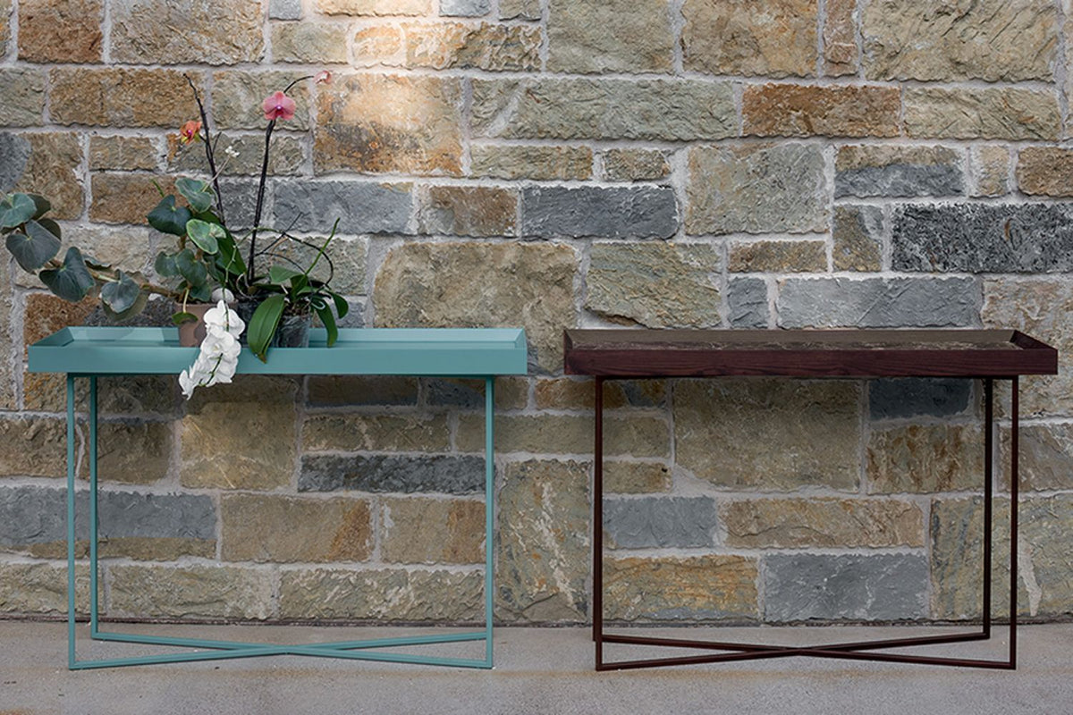 Slash open console side table by Dall'Agnese