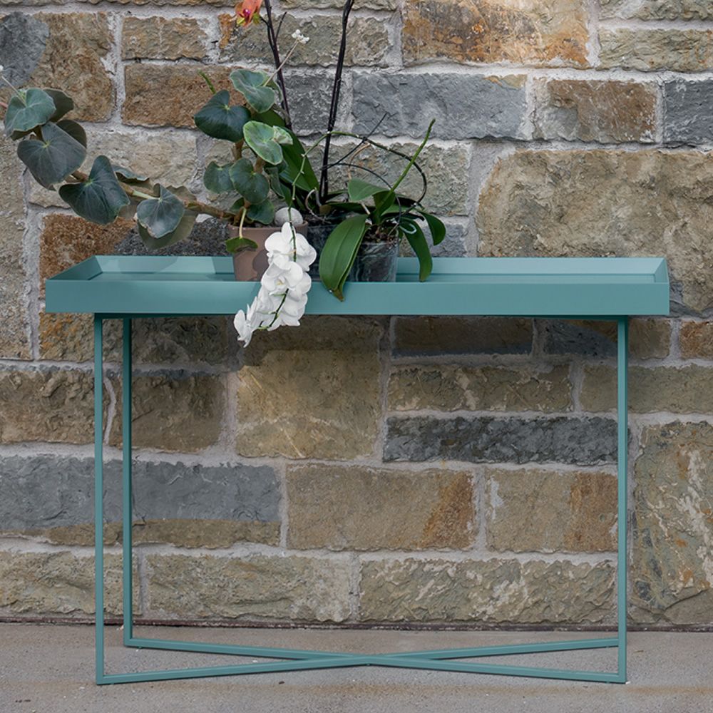 Slash open console side table by Dall'Agnese