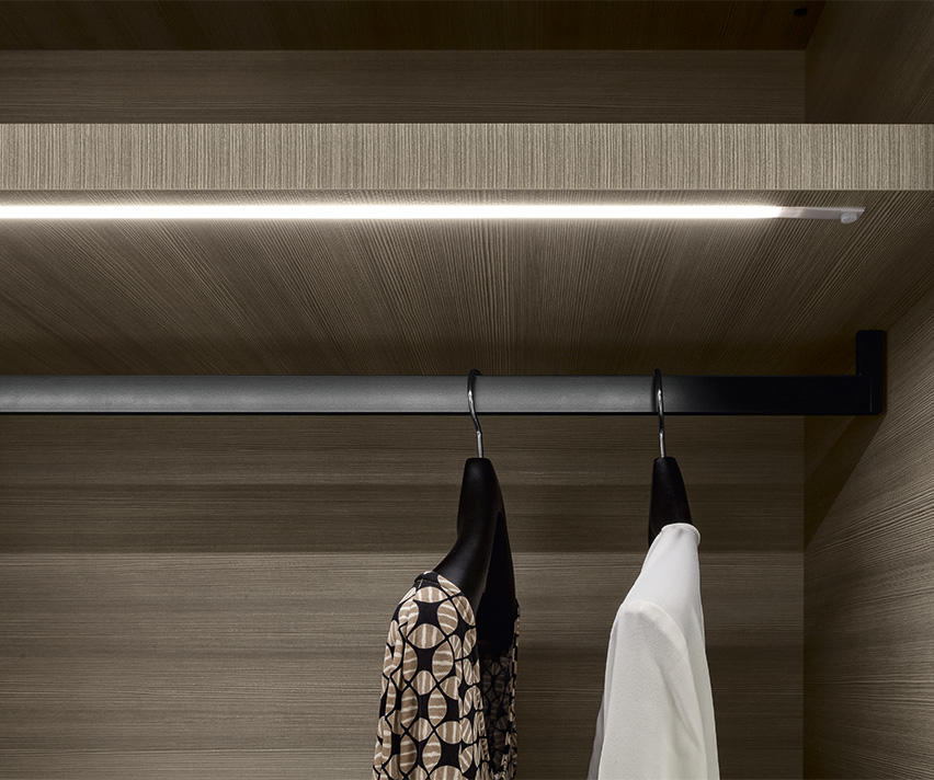 Emotion Up Simply Wardrobe with Matt Lacquered Hinged Doors