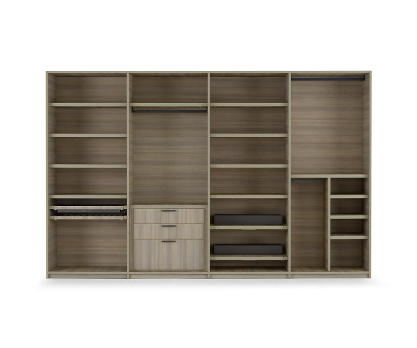Emotion Up Simply Wardrobe with Matt Lacquered Hinged Doors