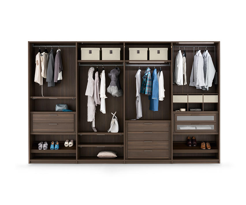 Emotion Up Simply Wardrobe with Matt Lacquered Hinged Doors