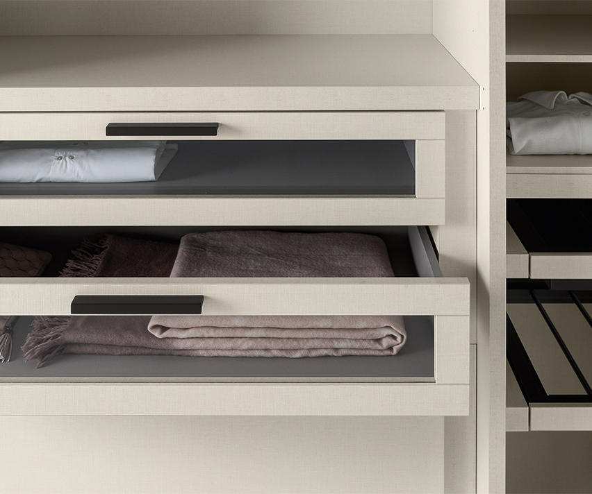 Emotion Up Simply Wardrobe with Matt Lacquered Hinged Doors