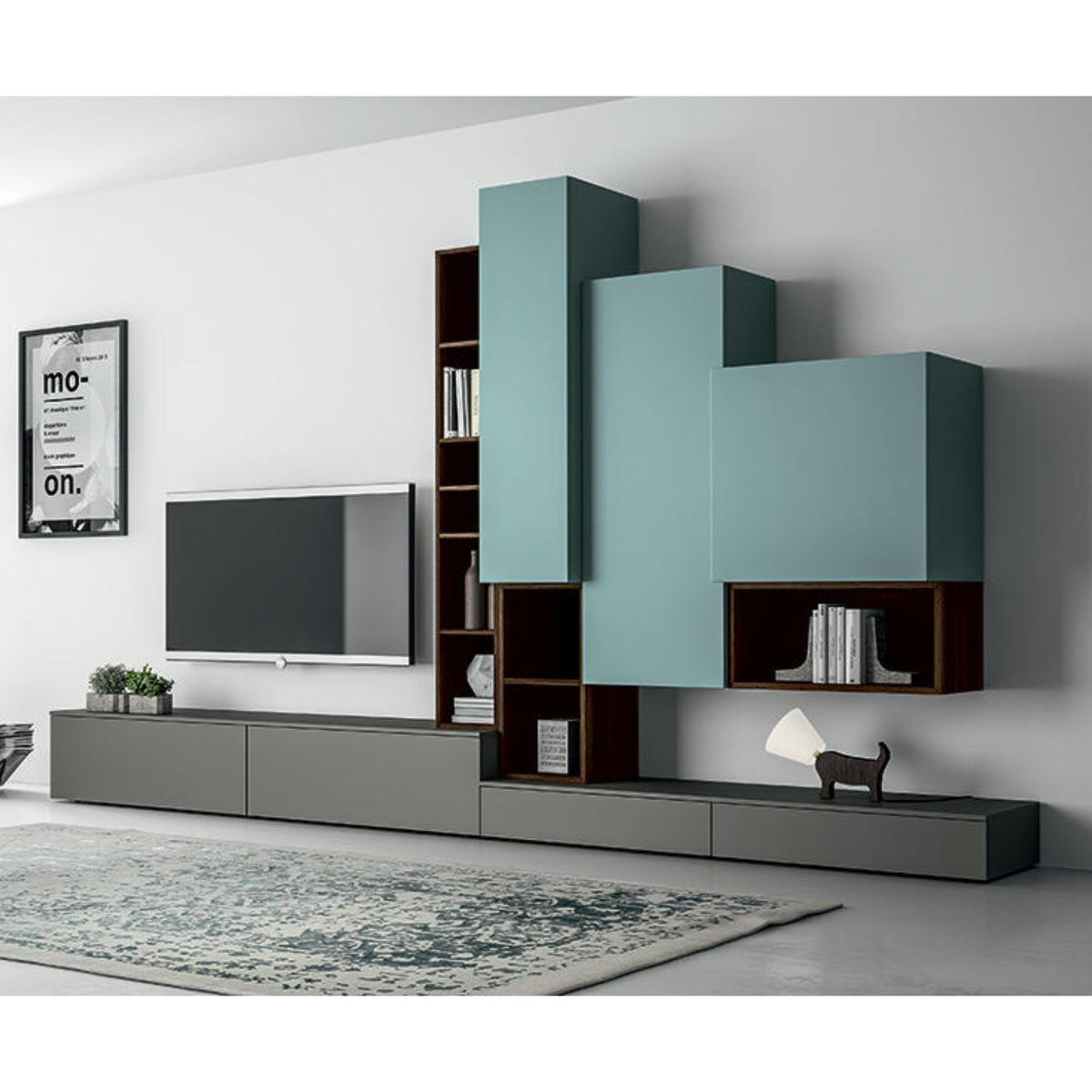 Slim 87 Contemporary TV Media Unit by Dall'Agnese