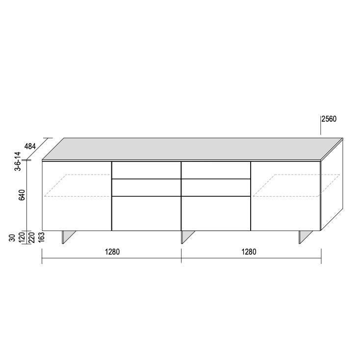 Slim Sideboard – Dall'Agnese | Modern Italian Storage & Elegance
