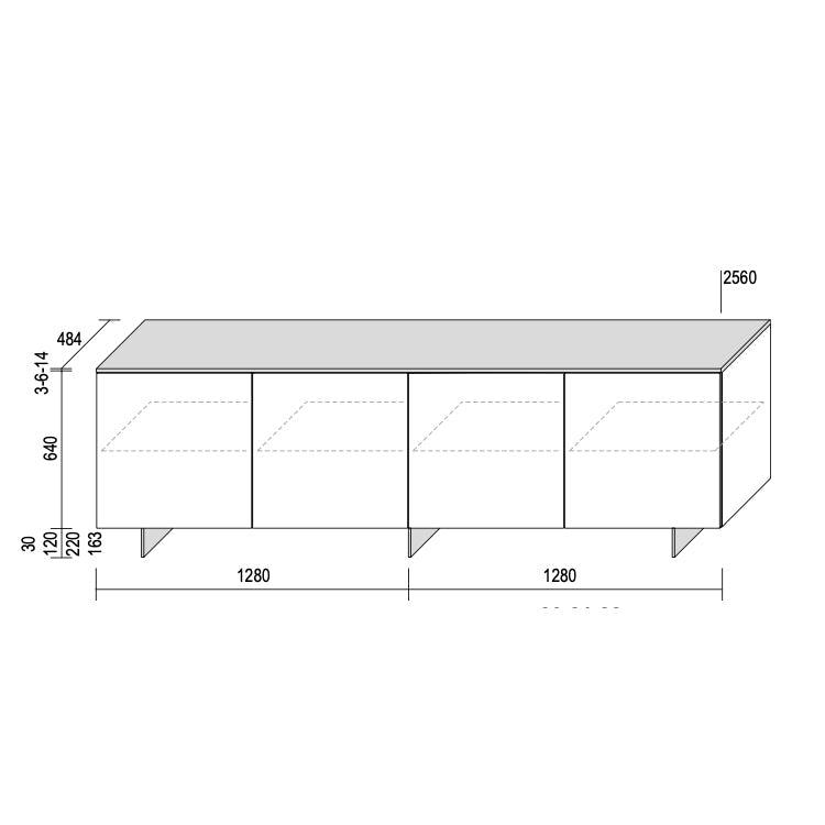 Slim Sideboard – Dall'Agnese | Modern Italian Storage & Elegance