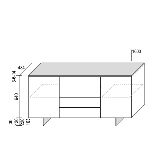 Slim Sideboard – Dall'Agnese | Modern Italian Storage & Elegance