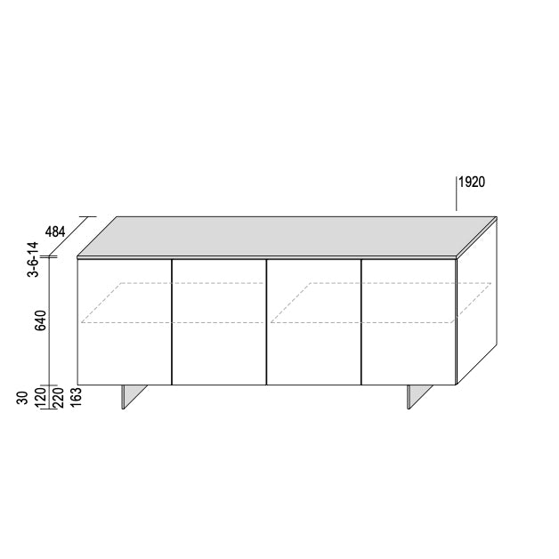 Slim Sideboard – Dall'Agnese | Modern Italian Storage & Elegance