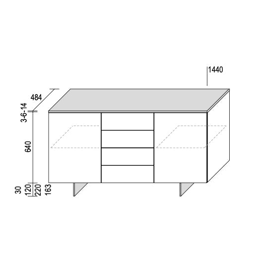 Slim Sideboard – Dall'Agnese | Modern Italian Storage & Elegance