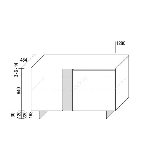 Slim Up Sideboard – Dall'Agnese | Modern Italian Storage Solution