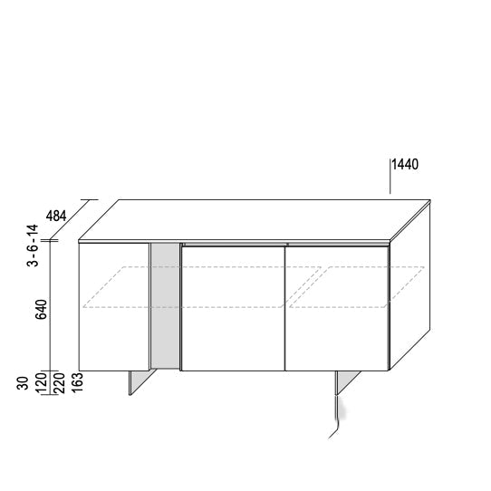 Slim Up Sideboard – Dall'Agnese | Modern Italian Storage Solution