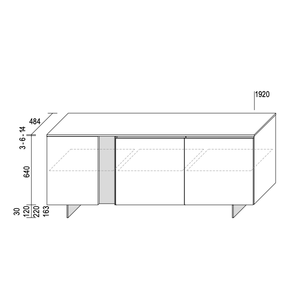 Slim Up Sideboard – Dall'Agnese | Modern Italian Storage Solution