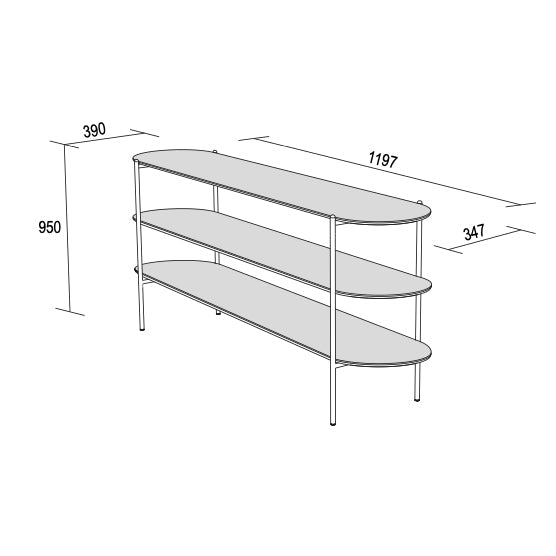 Supernova Ceramic Bookcase by Dall'Agnese
