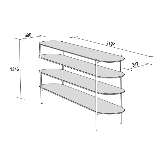 Supernova Ceramic Bookcase by Dall'Agnese