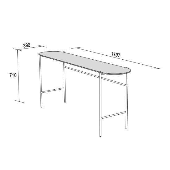 Supernova Console Side Table by Dall'Agnese