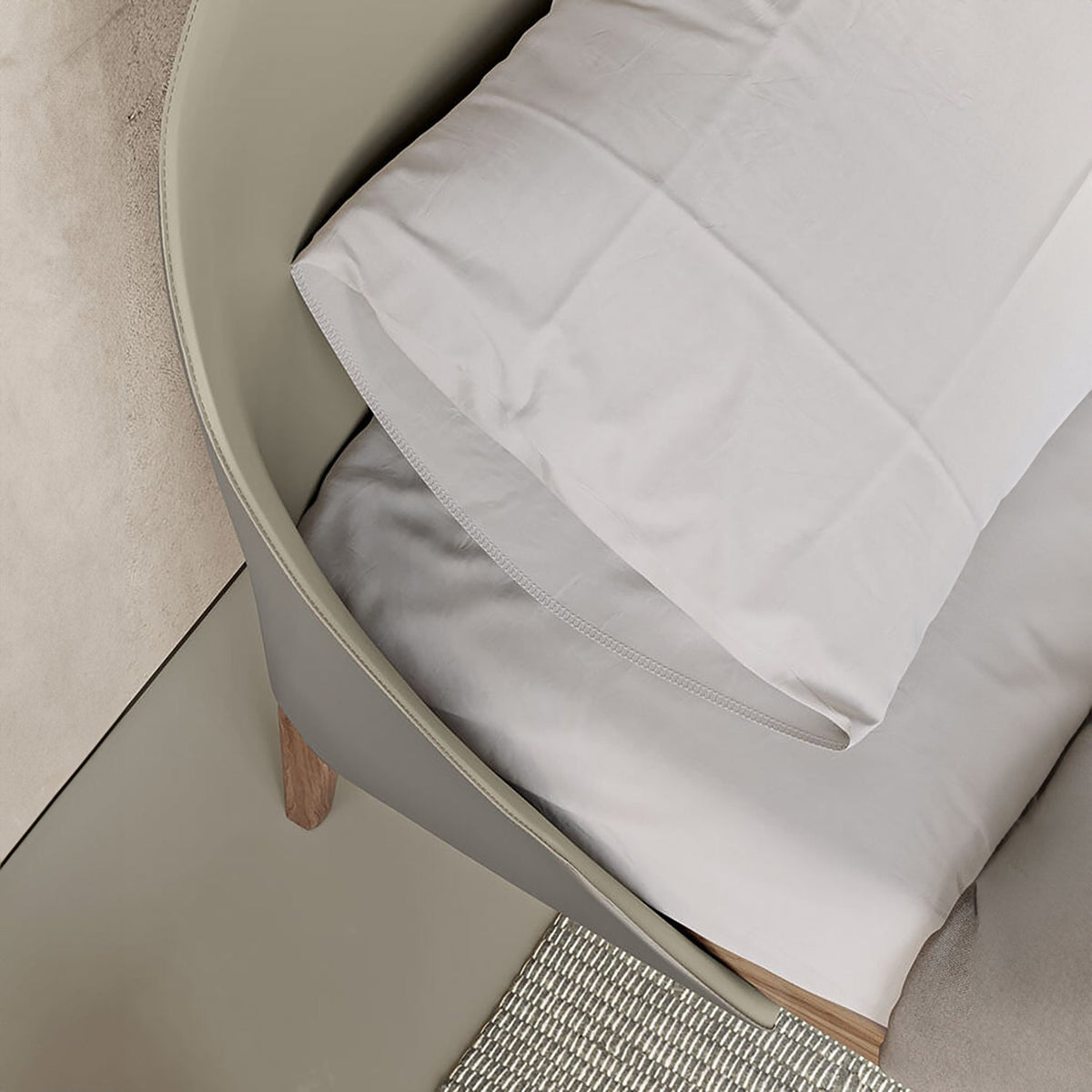 Tamago Wooden Frame Double Bed