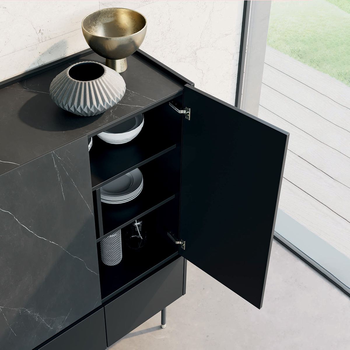 Wrap Tall Storage Unit by Dall'Agnese
