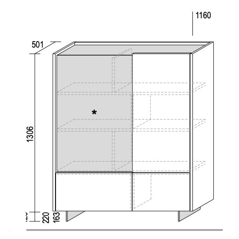Wrap Tall Storage Unit by Dall'Agnese